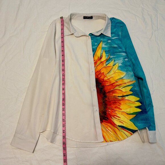 Emery Rose Sunflower Blouse - Picture 4 of 6